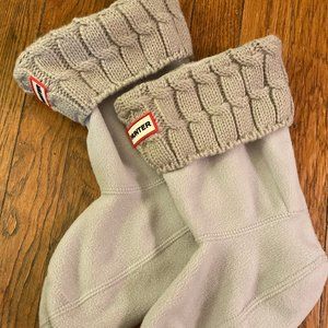 Hunter Tan Knit Sock Liners Women's Large